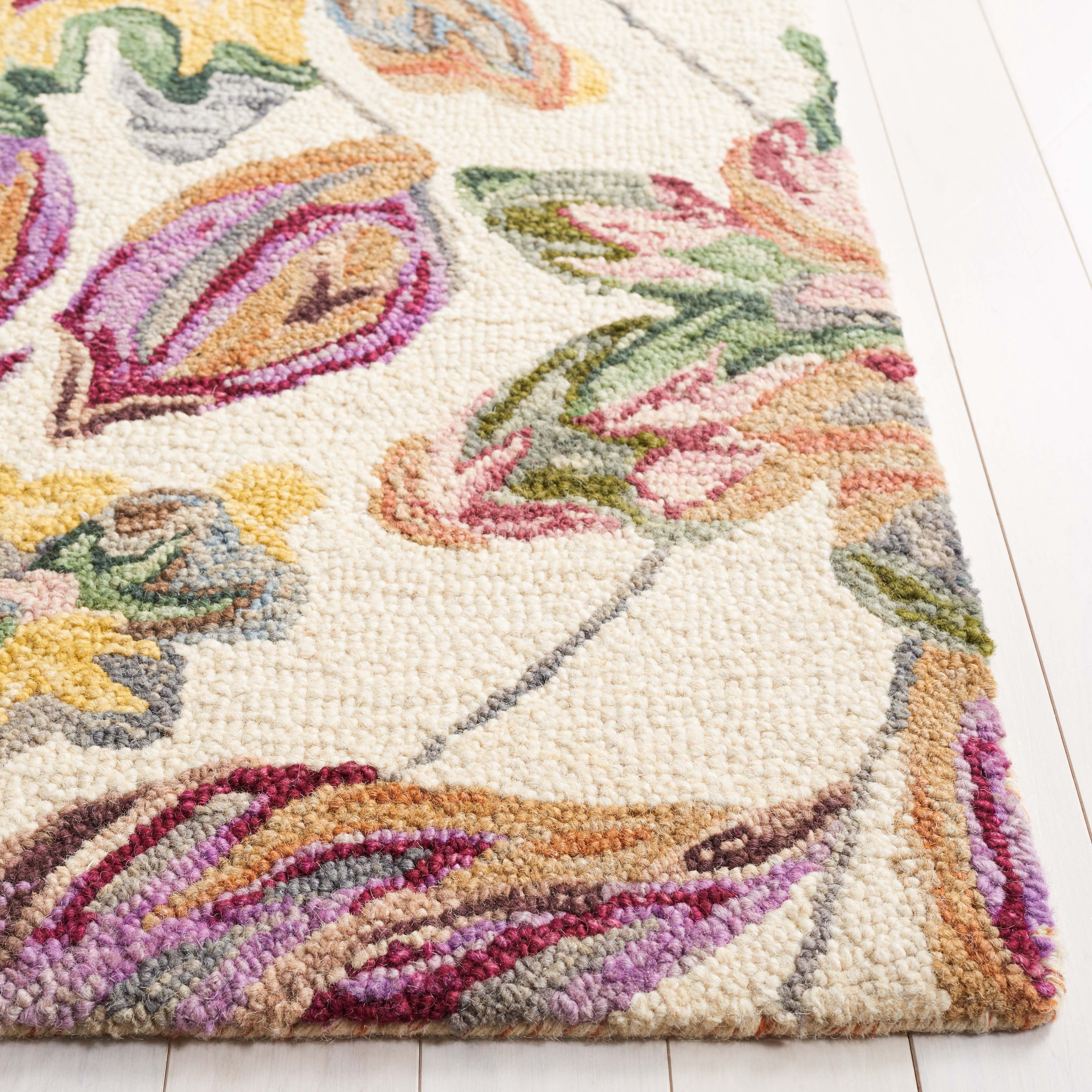 Safavieh Blossom Tina Floral Area Rug, Ivory/Plum, 9' x 12'