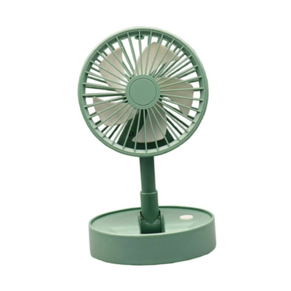 Pequeño ventilador de mesa plegable y ajustable para celebraciones festivas, ideal para niños y niñas, juegos sensoriales, juegos de rol simulación. Verde