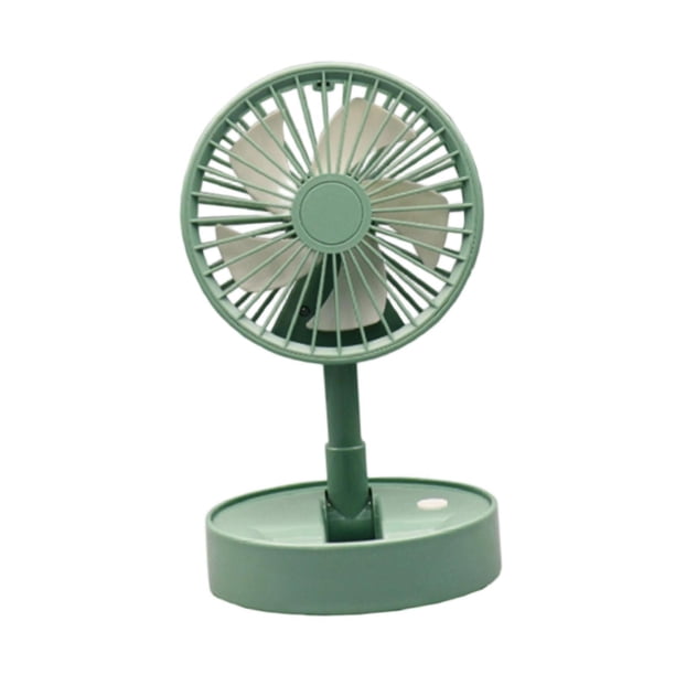 Pequeño ventilador de mesa plegable y ajustable para celebraciones festivas, ideal para niños y niñas, juegos sensoriales, juegos de rol simulación. Verde