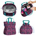 thumbnail image 2 of Pioneer Flower Floral Print Pattern Drawstring Lunch Bag Women - Drawstring Lunch Bag Insulated for Work Office - Stain-Resistant Large Lunchbags for Women with Multi-Pockets, 2 of 6