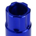 thumbnail image 4 of J2 Engineering LN-T7-011-125-BL J2 Engineering 7075 -T6 Forged Aluminum M12 x 1.25 20Pcs 50mm Open -End Lug Nut w/ Socket Adapter Key Blue, 4 of 6