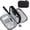 Black, variant on Travel Cable Organizer Pouch Electronic Accessories Carry Case Portable Waterproof Double Layers All-in-One Storage Bag for Cord, Charger, Phone, Earphone Black