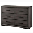 thumbnail image 2 of Furniture of America Drummond Contemporary Wood 6-Drawer Dresser in Gray, 2 of 5