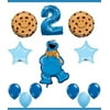 SESAME STREET COOKIE MONSTER Party birthday party supplies balloons 2ND TWO