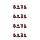 thumbnail image 4 of Inteprter 8 piezas de adornos colgantes de Navidad, medias no tejidas, decoración rústica, suministros para manualidades de arte festivo para niñas y No.01 2piezas Inteprter CBP160523, 4 of 6