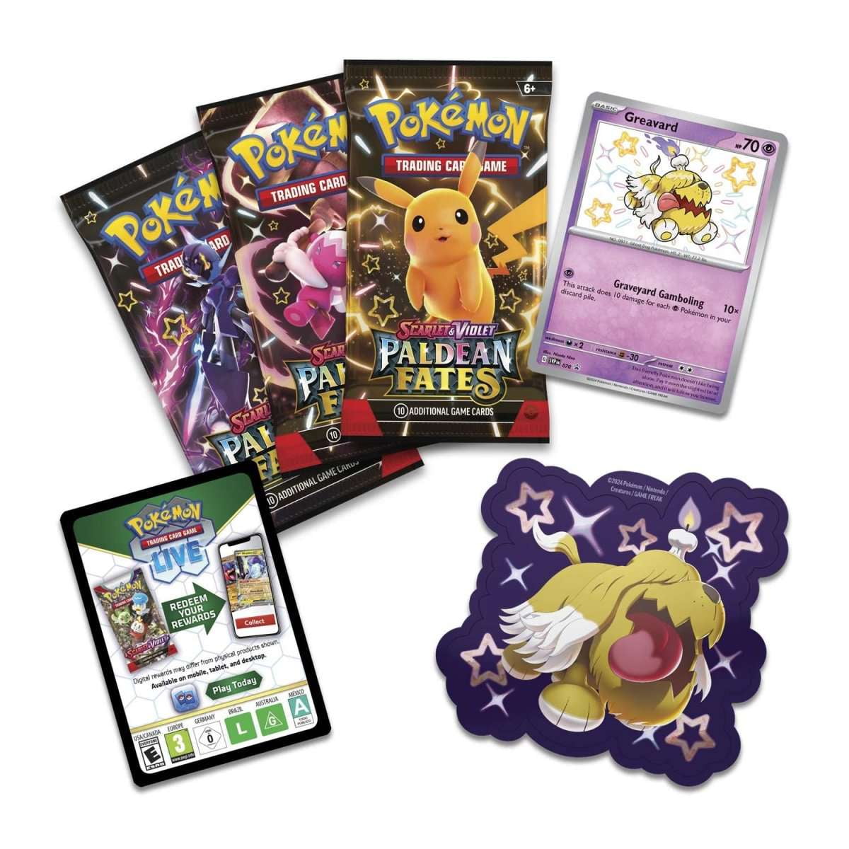 Pokemon Paldean Fates Tech Sticker Collection Blisters