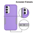 thumbnail image 5 of Njjex for Galaxy S23 FE 5G Phone Case,360°Full Body Shockproof Heavy Duty Protection With Tempered Glass Screen Protector Case Cover for Samsung Galaxy S23 FE 6.4" 2023 (Purple), 5 of 7