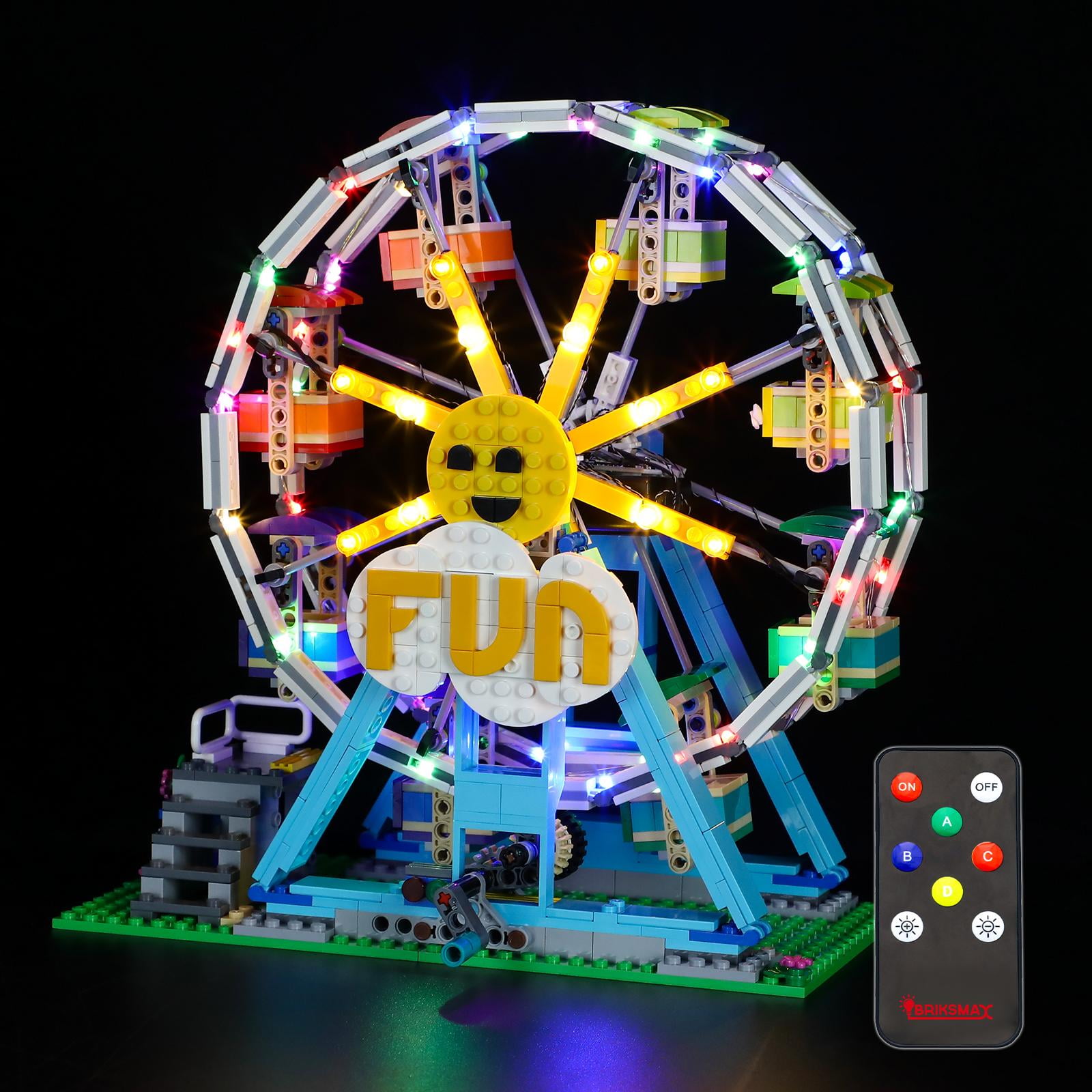 BRIKSMAX LED Lighting Kit for Creator 3in1 Ferris Wheel Compatible