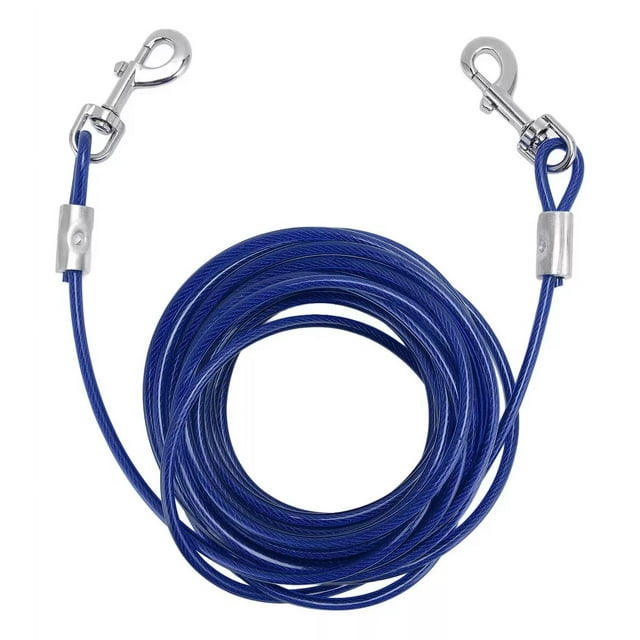 Cable Amarre Para Perros Cable De Acero Azul 6 Mm X 3 Metros
