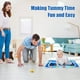 thumbnail image 4 of Colchoneta de agua Tummy Time para bebés, niños y niñas, inflable de PVC TFixol  Almohadón, 4 of 7
