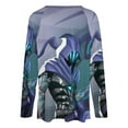 thumbnail image 5 of Valorant Omen Womens T Shirts V Neck Long Sleeve Tops Causal Loose Summer T-Shirts S, 5 of 7