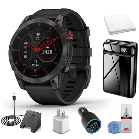 Garmin Epix (Gen 2) - Sapphire/Black Titanuim With Super Accessory Kit