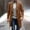 Brown, variant on DPTALR Men's Long Wool Coat,Casual Lapel,Winter Coat with Pockets,Brown,Big and Tall Men XXL