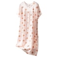 thumbnail image 1 of Chemise de Nuit d'Été pour Femme à Manches Courtes, Col Rond, Robe de Nuit Confortable pour la Maison, Tenue de Détente Décontractée, Robe de Sommeil Imprimée, Hauts de Sommeil pour Femme, Robe de Nuit Tortue, Grande Taille, Robe de Nuit d'Été, Robe de Nuit d'Été, 1 of 3