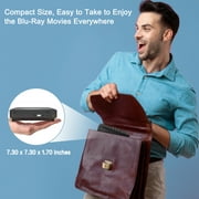 GCZ Mini HDMI DVD Player للتلفزيون ومشغل الأقراص المضغوطة للمنزل مع إدخال USB وإخراج محوري AV ، قم بتضمين جهاز التحكم عن بعد