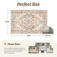 thumbnail image 3 of SIXHOME 6'x9' Vintage Floral Area Rug, Washable Soft Non-Slip Romantic Carpet for Living Room Bedroom Dining Room, Beige Pink Multi, 3 of 5