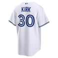 thumbnail image 1 of Maillot Réplique Domicile Baseball Homme Alejandro Kir_k Blanc Tor-onto Bl-ue J-ays #30, 1 of 3