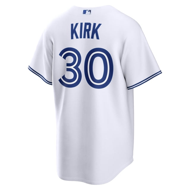 Maillot Réplique Domicile Baseball Homme Alejandro Kir_k Blanc Tor-onto Bl-ue J-ays #30