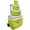 Green, variant on Pinnacle Cooler with Wheels – Practical Set of 30L Cooler with Wheels and Handle – Includes Smaller 11L and 4.5L Camping Coolers and 2 Ice Bricks – Cup Holder and Sitting Lid – Extended Cooling Time