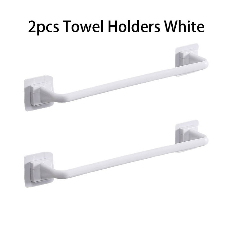 Beisidaer 2pcs 26.5cm Self Adhesive Bathroom Towel Bar- Stainless