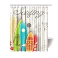 thumbnail image 1 of Cortina de ducha de Tela Impermeable ABPHQTO con Tablas de Surf Vintage 150x180 cm, 1 of 2