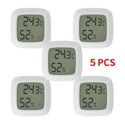 Seekfunning 5 Packs Indoor Digital Hygrometer Thermometer, Mini Hygrometer Thermometer Tabletop/Wall-mountable/Magnet-mountable