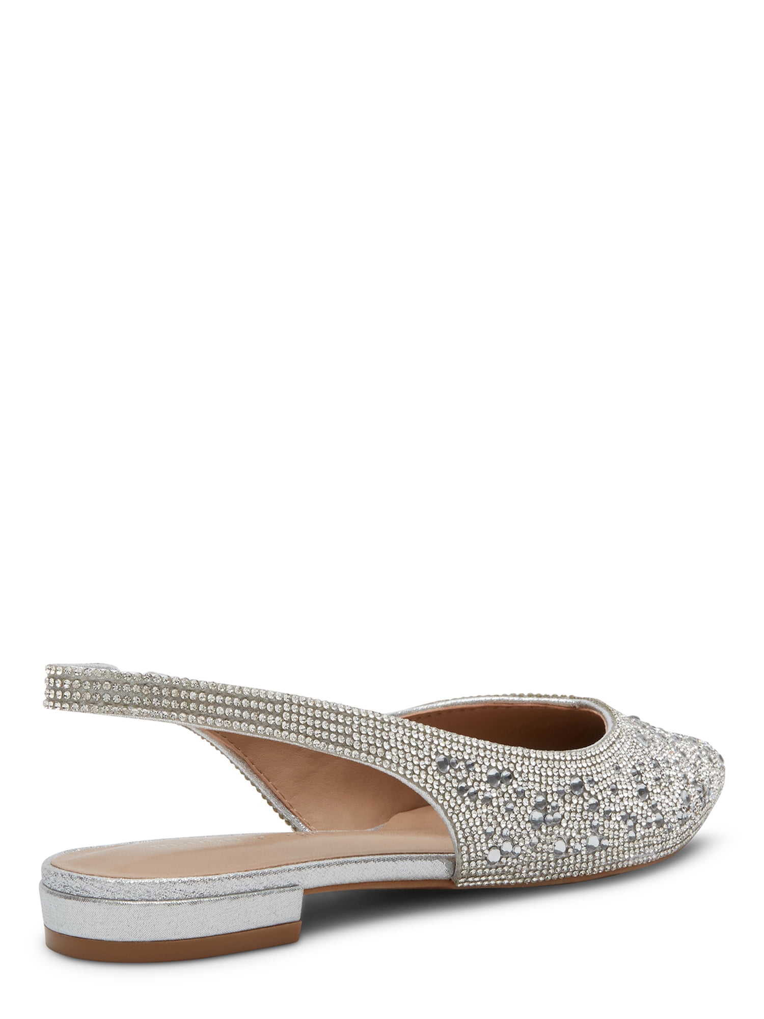Madden Girl Women's Delaney-R Dressy Rhinestone Slingback Flats