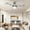 Nickel, variant on Uforic 60 inch Modern Ceiling Fan with Light and Remote, Crystal Chandeilier Ceiling Fan with 3 Blades,6-speed - Black & Gold
