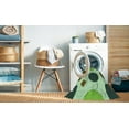 thumbnail image 2 of Ahgly Company Machine Washable Indoor Round Transitional Light Green Area Rugs, 4' Round, 2 of 7