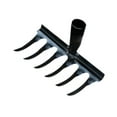 thumbnail image 2 of Colaxi Garden Rake Head Gardening Tool, Manual Tool, Heavy Duty, Hand Weeder, Weeding Rake for Leveling Lawn Gathering Leaf Backyard 6 Tines, 2 of 8