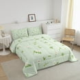 YST Green Daisy Bedding King Size 3Pcs Nature Floral Comforter Set