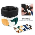 thumbnail image 4 of PhooArto Large Barrel Drawstring Makeup Bag, Colorful Dachshund Pattern Travel Cosmetic Bag Portable Make Up Organizer Bag, 4 of 6