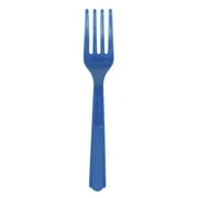 Way to Celebrate! Blue Plastic Forks, 24pcs