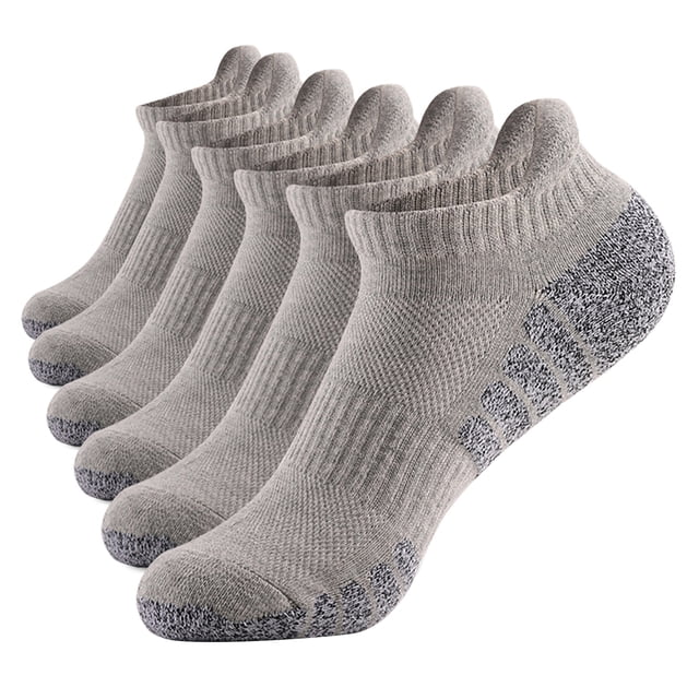 6 Pares de Calcetines Deportivos de Tobillo Calcetines Deportivos de Corte Bajo Calcetines Gruesos de Punto para Otoño Invierno Calcetines para Fitness al Aire Libre Transpirables Calcetines de