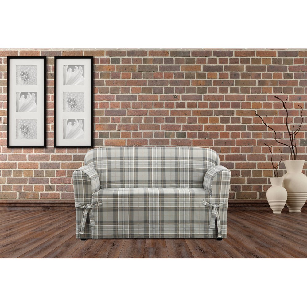 Sure Fit Highland Plaid 1Piece Straight Skirt with Ties and Cord