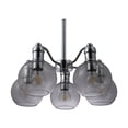 thumbnail image 4 of Chloe Lighting Wacian 5-Light Glass Metal Hanging Chandelier in Chrome, 4 of 9
