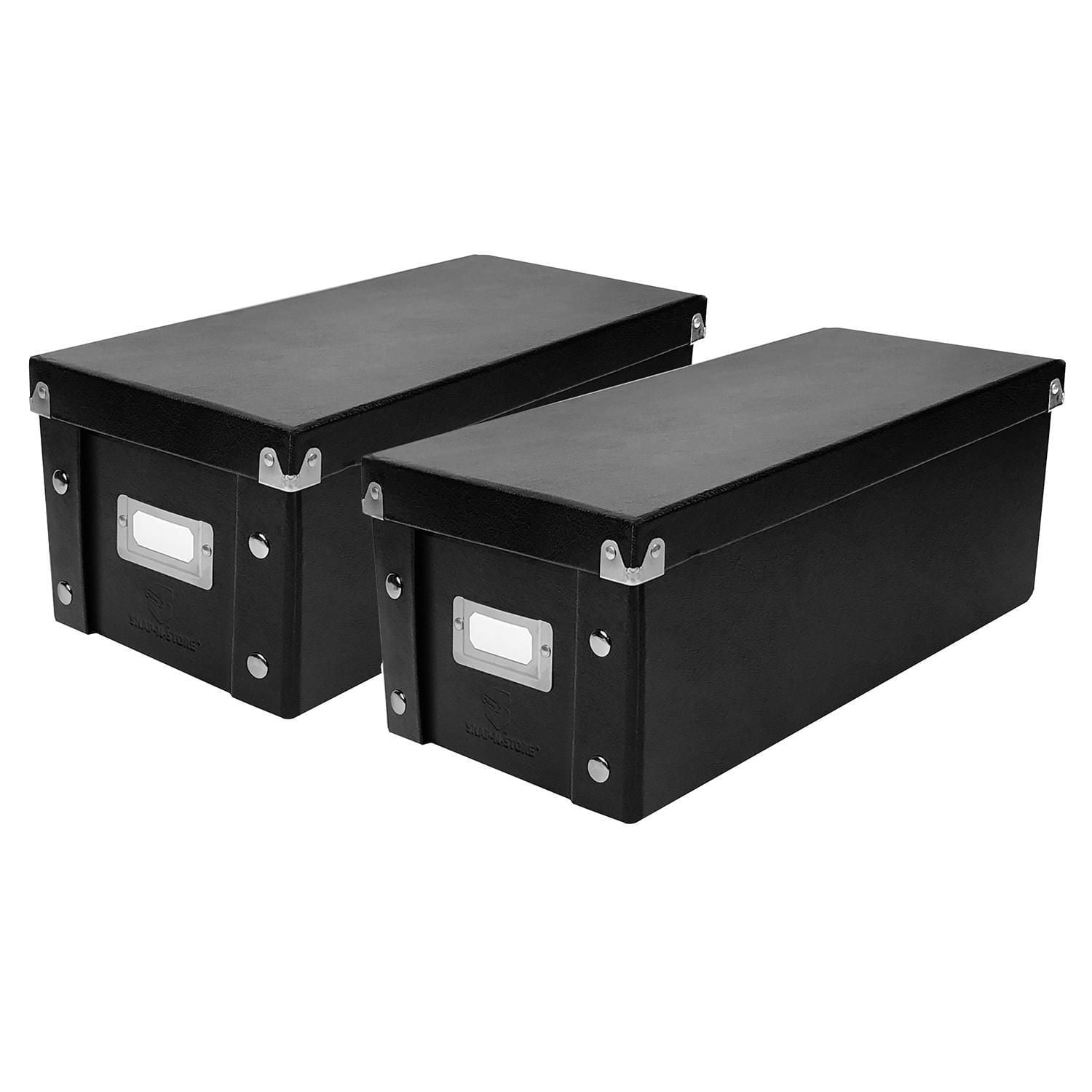 Boîte de rangement DVD Snap-N-Store - Noire