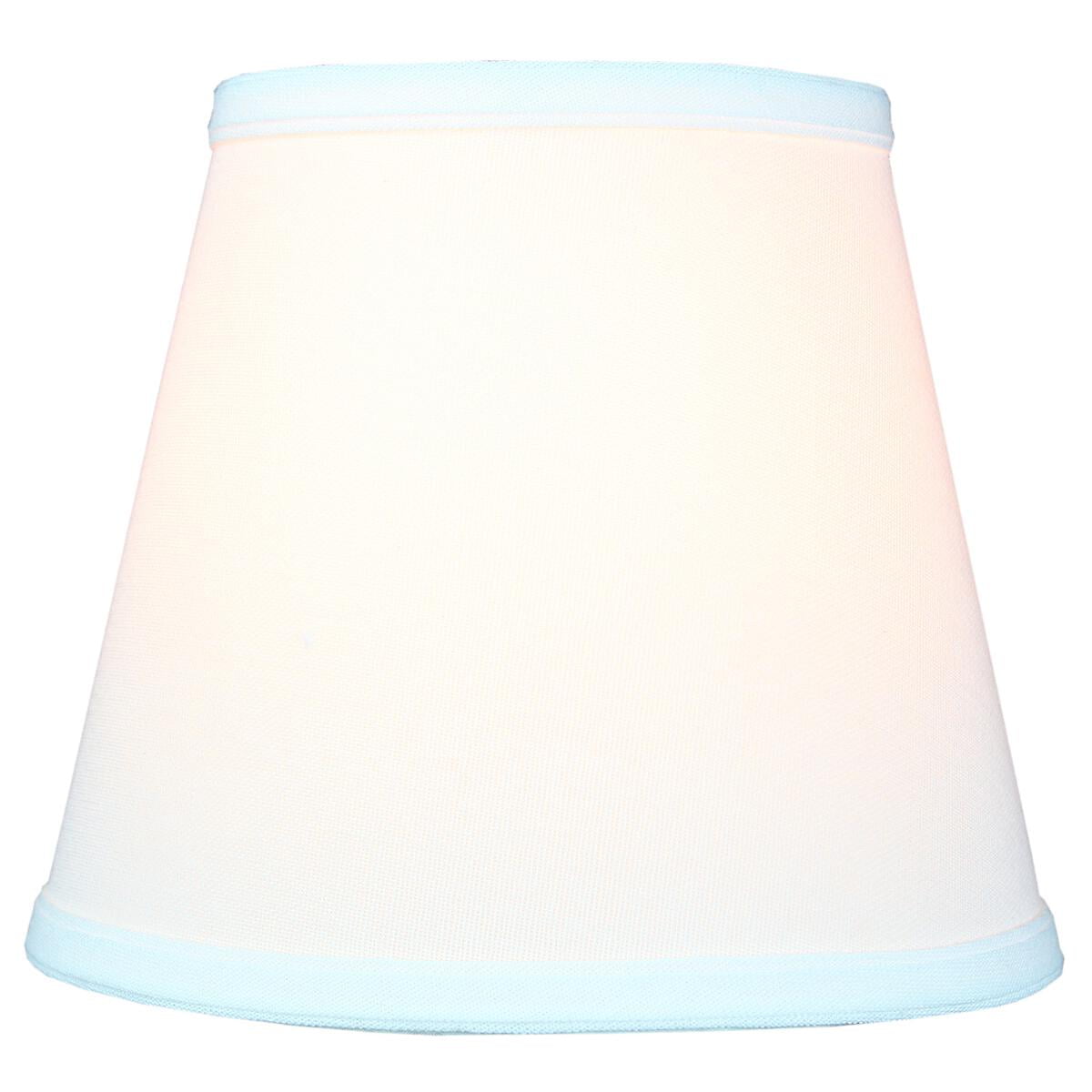 5x8x7 Empire Hardback White Linen Lampshade CLIPS-ON Regular Bulb