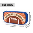 thumbnail image 6 of TEQUAN Large Capacity Pencil Case, American Football Sunbursts Pattern Pencil Pouch 2 Compartments Pencil Bag (Blue), 6 of 7