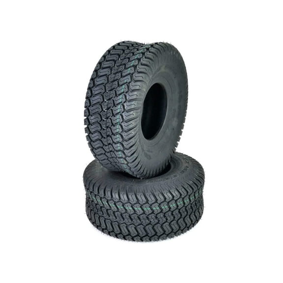 (2) OTR 15x6.00-6 Grassmaster Tires 4 Ply for Lawn and Garden Tractor
