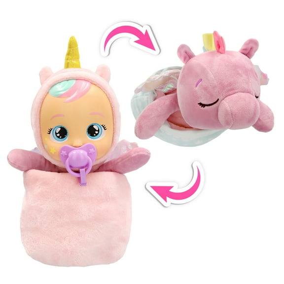 Cry Babies Goodnight Friends Luna & Poppy 11.8" Sleepy Time Baby Doll, light up wings, lullabies & baby sounds