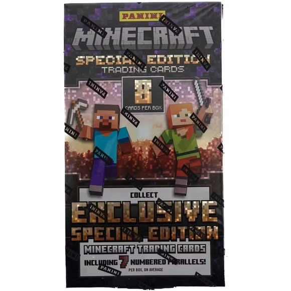 Panini 2025 Minecraft Special Edition Hobby Trading Card Box (1 Base Numbered to 325 Per Box)