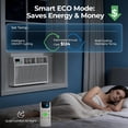 thumbnail image 5 of 12,000 BTU 3-in-1 Window Air Conditioner, Cools Up to 550 Sq. Ft, Quiet & Energy Saving, Remote Control, 4 Fan Speeds, 24H Timer & Sleep Mode, 5 of 8