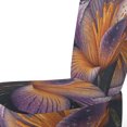thumbnail image 4 of Designart "Crocus in Full Bloom II" Purple Crocus Upholstered Accent Chair - Traditional Arm Chair For Living Room, 4 of 7