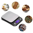 thumbnail image 4 of High-Accuracy Digital Scale Non-slip Pad Portable Electronic Kitchen Scale Food Measuring Weight Tool G/lb/oz, 4 of 8