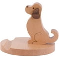 thumbnail image 1 of Support de Téléphone en Bois, Chien Mignon, 1 of 5