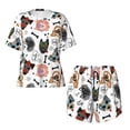 thumbnail image 4 of Naloa Hip Hop Dog Women's Short-Sleeved Pajama Set, Loungewear, Summer pajamas, Breathable Cozy - Small, 4 of 9