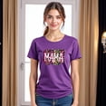 thumbnail image 3 of Playera Blusa Mama Mamá Fieramente Increíble – Estilo Animal Print con Actitud Color Morado Talla Extra Grande Marca Emil SaEs, 3 of 4