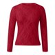 thumbnail image 5 of Top de malla de manga larga para mujer: blusa transparente con cuello alto, tops de encaje floral transparente, 95 % poliéster, 5 % spandex, tallas S-XXL, 5 of 5