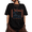 Black, variant on Women's Coastal Shore Ocean Wave Checker Border Divine Love Psalm Scripture Graphic Short Sleeve Crewneck Black Tops
